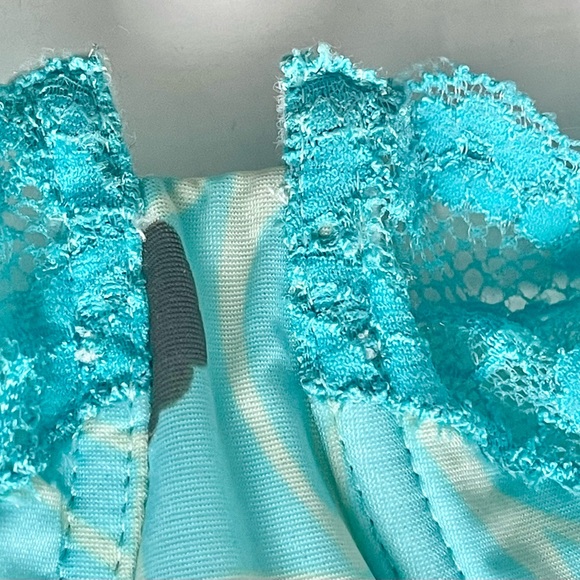 COSABELLA Italy Bustier Blue Lace Underwire Bra Lingerie (36 bust, see chart)NEW - Picture 7 of 10